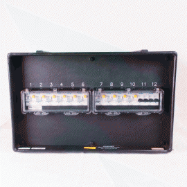 Power Distro 63A/1 - 32A/1 X2, 16A/1 X10 RCBO STACKABLE